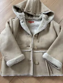 値下げしました！BAFFY フード付きベージュコート ムートンコート