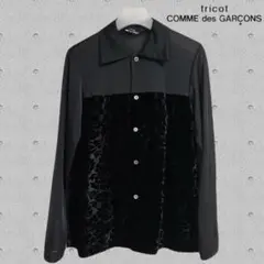 tricot COMME des GARÇONS シャツブラウス　ドット　黒