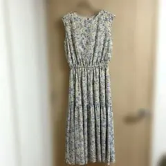 ロペピクニック　ティアードワンピース　フルーツ柄　シフォン素材