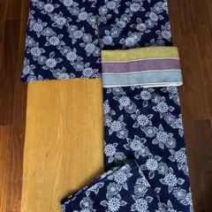 浴衣 小紋兼用 綿紅梅 裄62 身丈158 逸品 洋花唐草文 浴衣のみ - メルカリ
