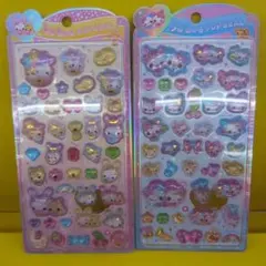 【正規品】うるちゅるポップシール　ふわふわらびちゃん&まじかるみゅーちゃん