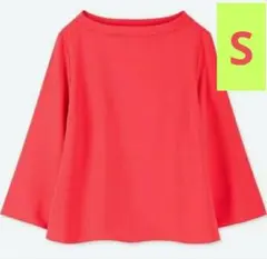 ユニクロ　未使用品　ドレープTブラウス（7分袖）ボートネック