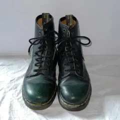Dr. Martens ドクターマーチン　8ホール ブーツ グリーン　英国製