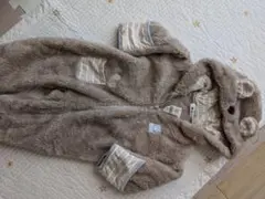 【ハロウィンにも】SLAP SLAP BABYロンパースクマ耳付き90cm