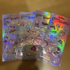 【4点セット】新品 未使用 グリッターシャカシャカシールまとめ売り