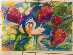 オリジナルイラスト　サクラクレパス画