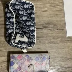 Dior ディオール トロッター ポーチ 紺色 小物入れ ヴィンテージのサムネイル