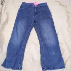 ミキハウス ダブルビー 女の子　140㎝　薄手デニムパンツ