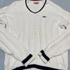 【90s】ラコステ　テニス　ニット　サイズ3 希少品のサムネイル