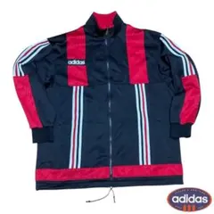 とぴあ様専用 90s adidas トラックジャケット 黒赤 XL相当