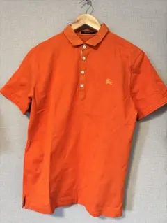 バーバリー　Burberry ブラックレーベル　ポロシャツ　オレンジ　橙
