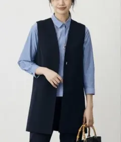 【あきみちゃん様専用】J.PRESS オンワード　T/Rアルガンシルク ジレ