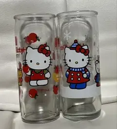 ハローキティ ジュース空き瓶1997年Autumn-winter 2個セット