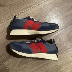 New Balance キッズスニーカー グレー/レッド/ネイビー 17cm