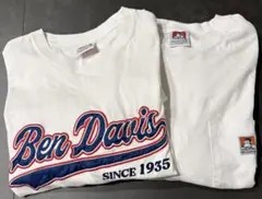 【BEN DAVIS 半袖Tシャツ 2枚セット XL 白】