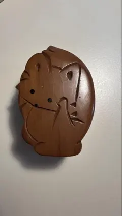北海道土産　キタキツネの小物入れ
