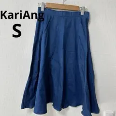 ✨値引きOK✨KariAng フレアスカート ロング丈　デニム風　S　綿