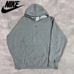 90s NIKE パーカー 銀タグ ワンポイント 刺繍 M