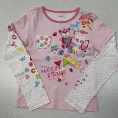♡美品 ♡メゾピアノ キャラクター￼150cm M 長袖 カットソー 平成 女児