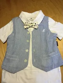 Agnès b. ベスト＋ネクタイ　ポロシャツ3点SET 110㎝