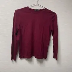 DAKS 長袖セーター　ワインレッド　Lのサムネイル