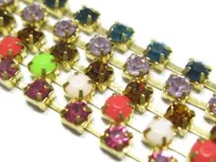 ガラスレーン　連爪チェーン　５種類カラー×５０ｃｍ　合計５本！