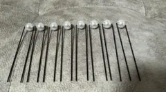 パールピン 8本セット Uピン ブライダル 髪飾り