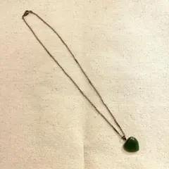 【送料込み】ネックレス★翡翠風★レトロ【 USED / VINTAGE 】