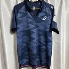 asics ネイビー ポロシャツ M
