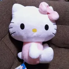 【ハローキティ】 大きめ ぬいぐるみ 平成ピンク クレーンゲーム