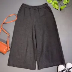 【ジャンニロジュディチェ】 ガウチョパンツ (36) ダークグレー ワイドパンツ