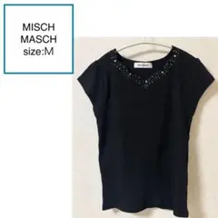 MISCH MASCH ミッシュマッシュ リブ 半袖Tシャツ ブラックのサムネイル