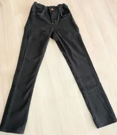 EDWIN　ゴム入り　黒デニム　160