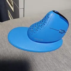 DELUX エルゴノミックワイヤレスマウス デラックスシーカー　青