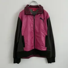 puma トラックジャケット ピンク ジャージ ナイロン y2k 90s