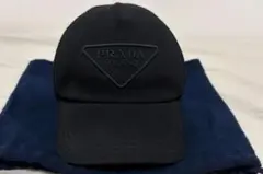 【大幅値下げ】PRADA キャップ　Lサイズ　黒のサムネイル