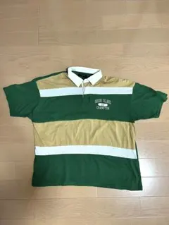 BACK NUMBER ポロシャツ グリーン Lサイズ ラガーシャツ 半袖のサムネイル