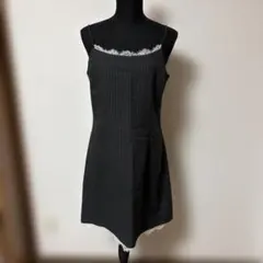 ZARA ピンストライプ レース キャミワンピース
