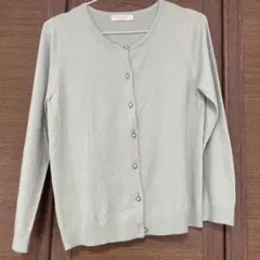 any si ミントグリーン カーディガン