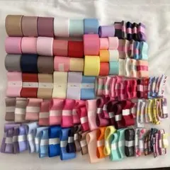 お得セット　108種類　無地リボン　グログランリボン　まとめ売り　25.38mm
