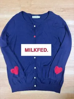 MILKFED. カーディガン　ネイビー　ハートのサムネイル