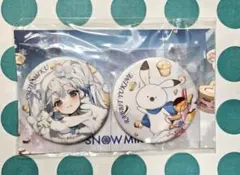 【新品】初音ミク×三越　初音ミク 缶バッジ 雪ミク 2024 限定 エテルノレシ