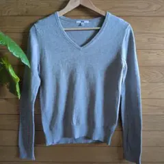 コットンニット vネック