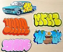 グラフィティ ステッカー 5枚セット　GRAFFITI