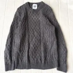 グリーンレーベルリラクシング　タスマニアウール ケーブルニット