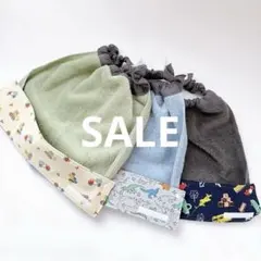 おりこうエプロン　ポケット付き　3枚セット