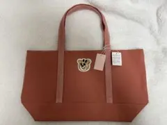 フェイラー オールドテディガール ワッペントートバッグ L ピンク