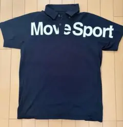 DESCENTE Move Sport ネイビー ポロシャツ