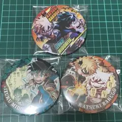 新品未使用　ヒロアカ　ジャンプ　フェスタ　限定　原作　缶バッジ　3点セット