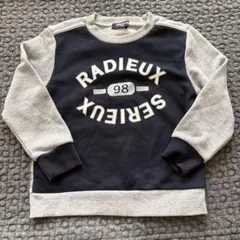 COMME CA ISM トレーナー 110Aネイビー/グレー